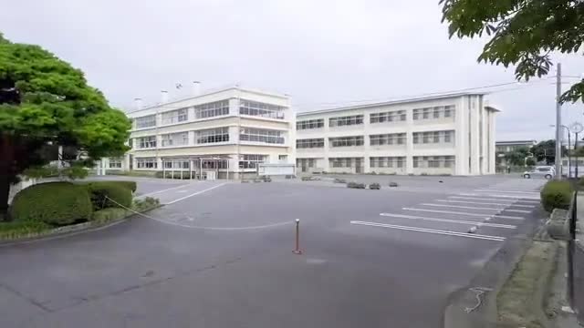 上空からの大田原小学校